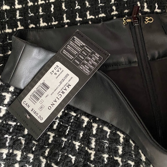 Marciano Elegant Tweed Wool Mini Skirt - Size S - Picture 10 of 10